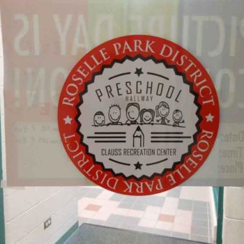 Roselle Park District window decal