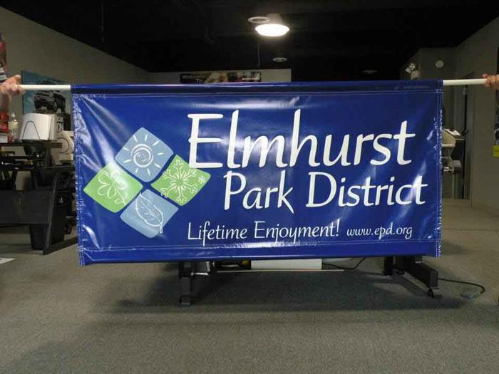 Elmhurt park parade banner