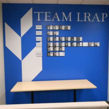 team wall decal and photo signs