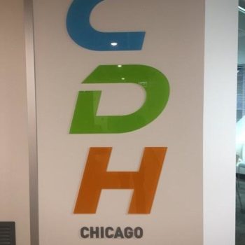 CDH wall decal of logo