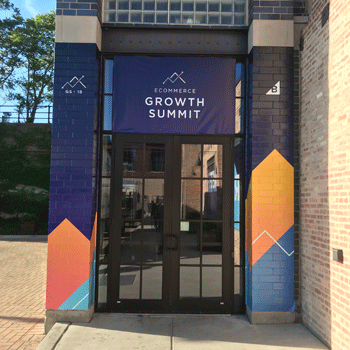 A front door entryway graphic for the eCommerce Growth Summit.
