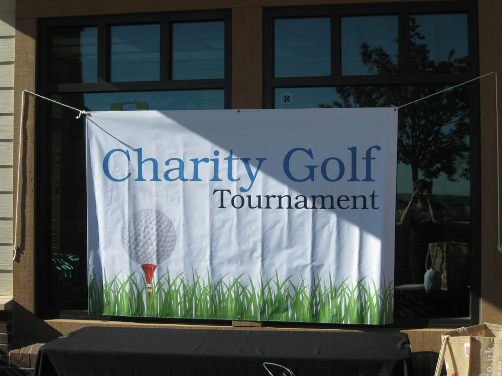 Charity Golf Tournament signage