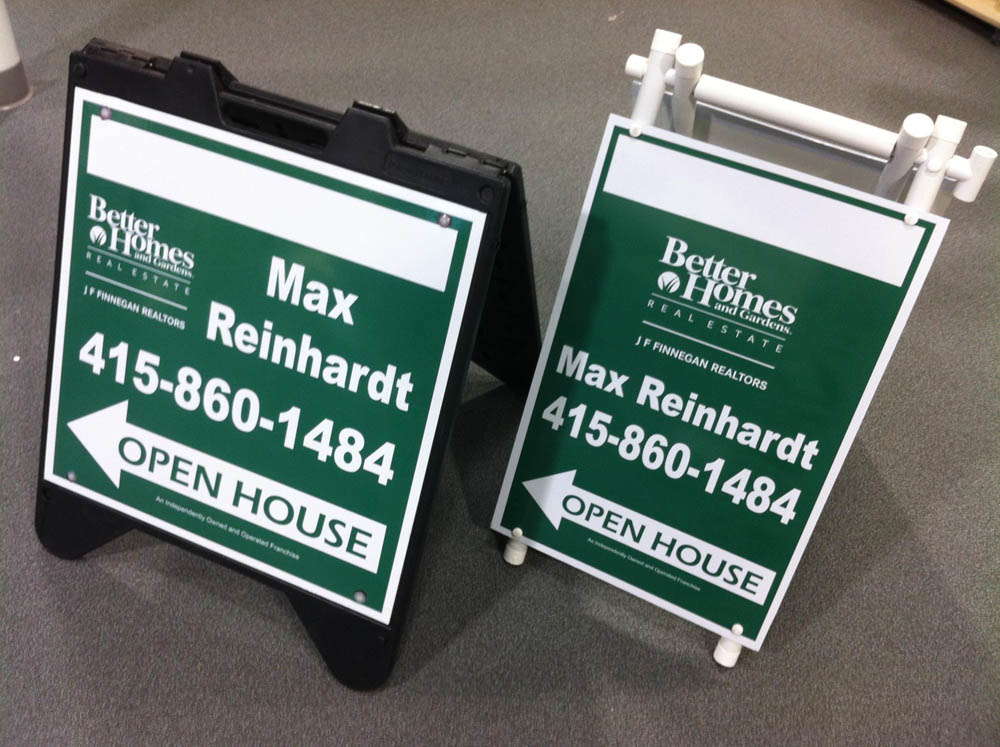 Better Homes and Gardens Real Estate directional signage