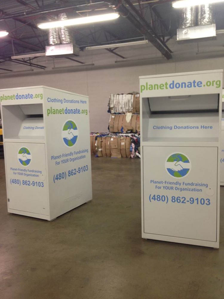 Planet Donate donation bins