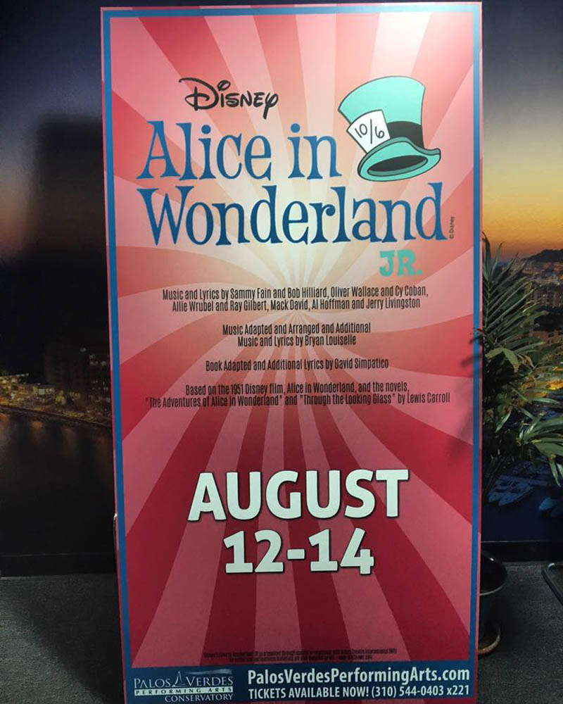 Alice In Wonderland sign