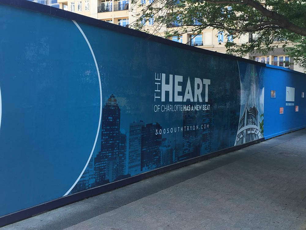 The Heart of Charlotte Has A New Beat wall banner