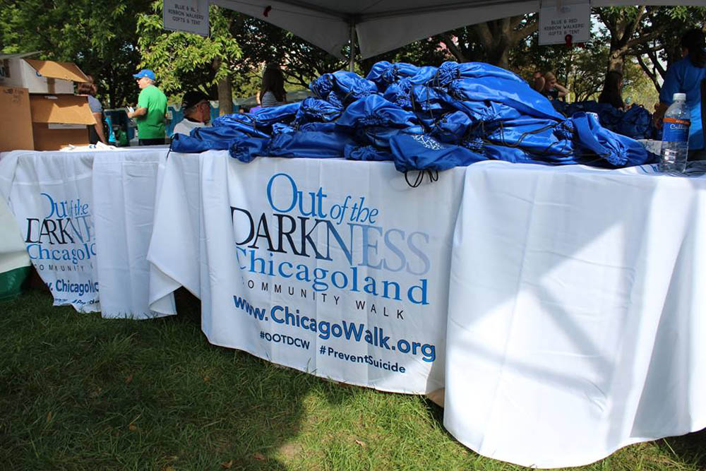 Chicagoland community walk table cover