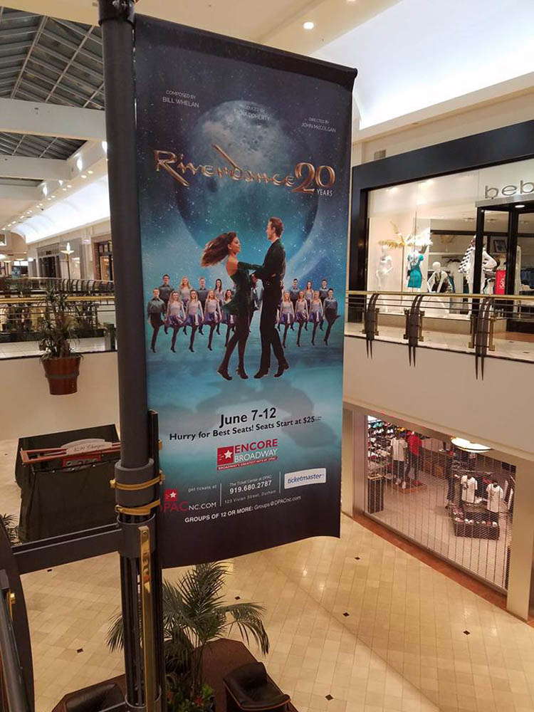 Riverdance Banner in Mall