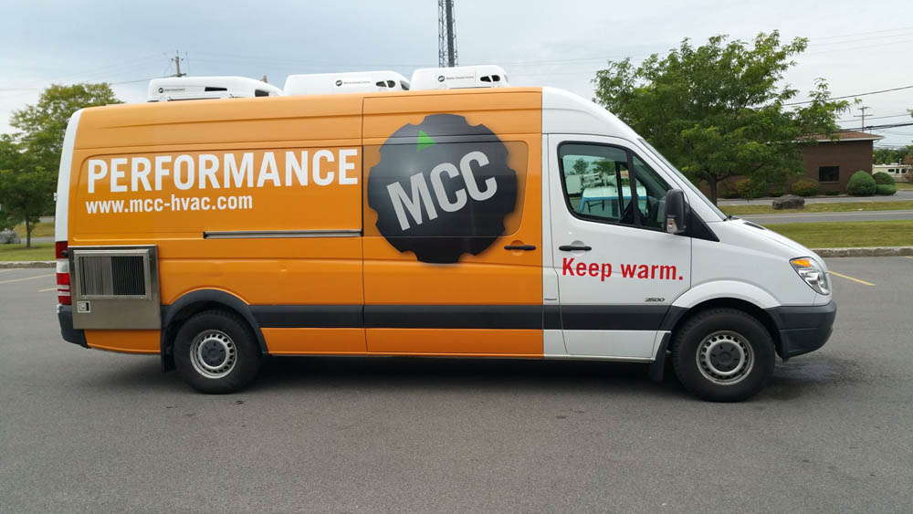 MCC performance commercial van wrap