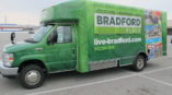 Bradford Place box truck wrap