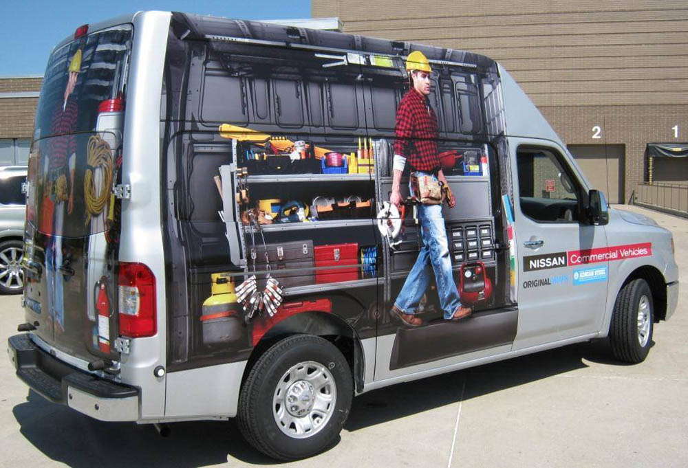 Nissan Commercial vehicle graphic wrap