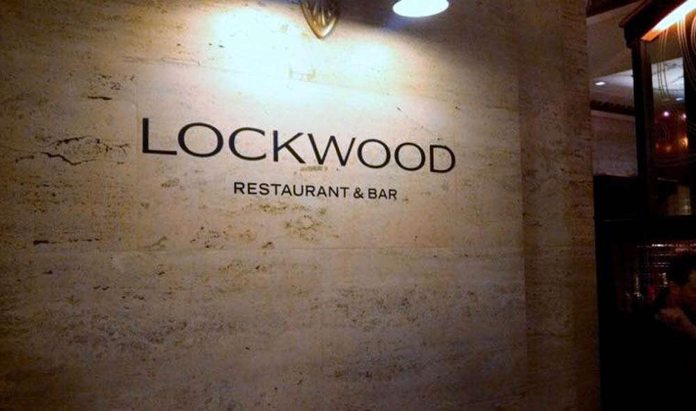 Lockwood restaurant and bar wall logo