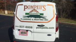 Pompeii's Plumbing graphic van wrap
