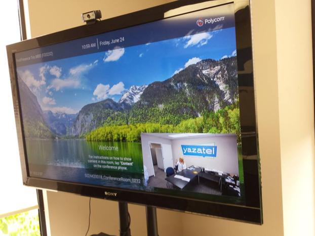 Digital signage in a conference room