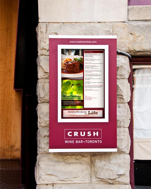 Crush Wine Bar signage