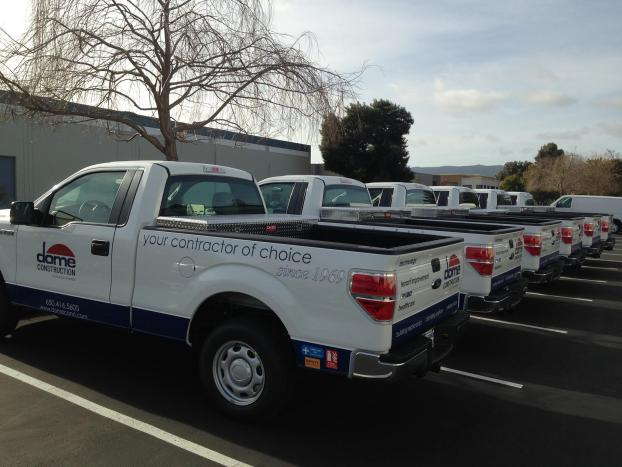 Dame Construction your contractor choice truck wrap