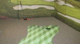 Golf course wall and floor graphics