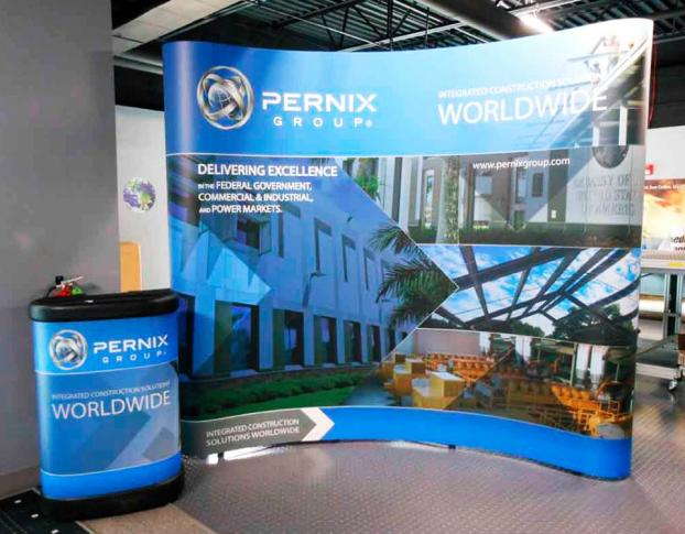 Pernix Group integrated construction trade show booth and display