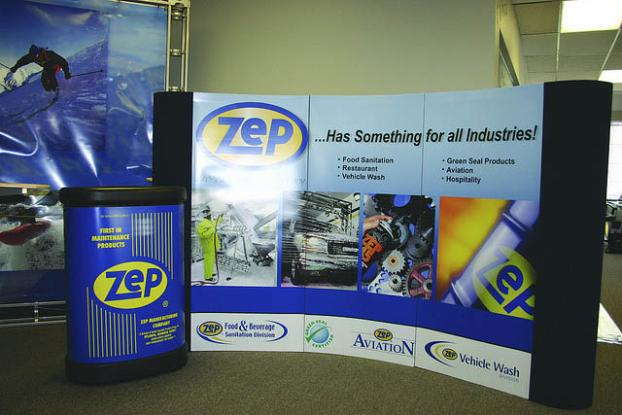 Zep trade show display and stand