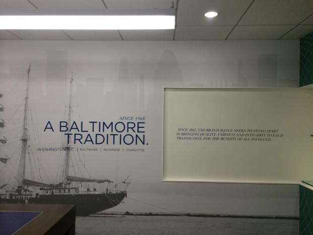 Chubb Insurance A Baltimore Tradition wall mural