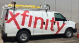 Van with Xfinity logo