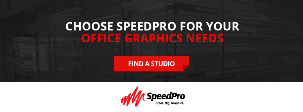 Choose SpeedPro for Your Office Graphic Needs. Find a Studio.