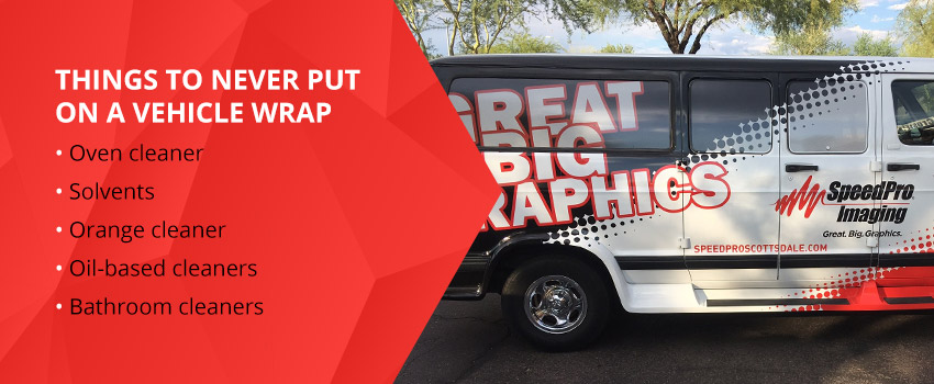 Things to Never Put on a Vehicle Wrap