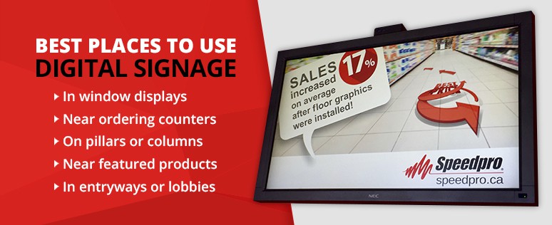 The Best Places to Use Digital Signage
