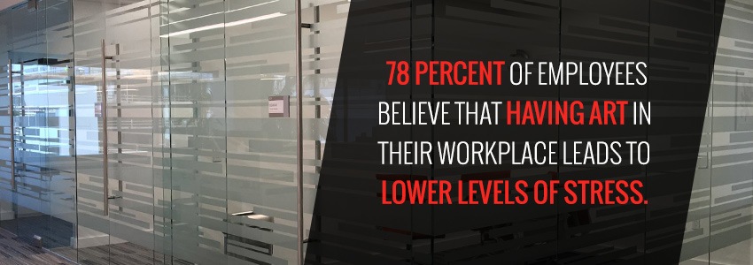 78 Percent Of Employees Believe That Having Art In Their Workplace Lowers Levels Of Stress