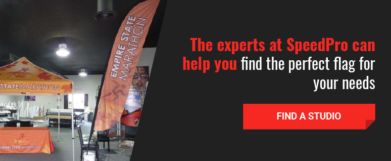 Experts at SpeedPro Help You Find the Perfect Flag for Your Needs