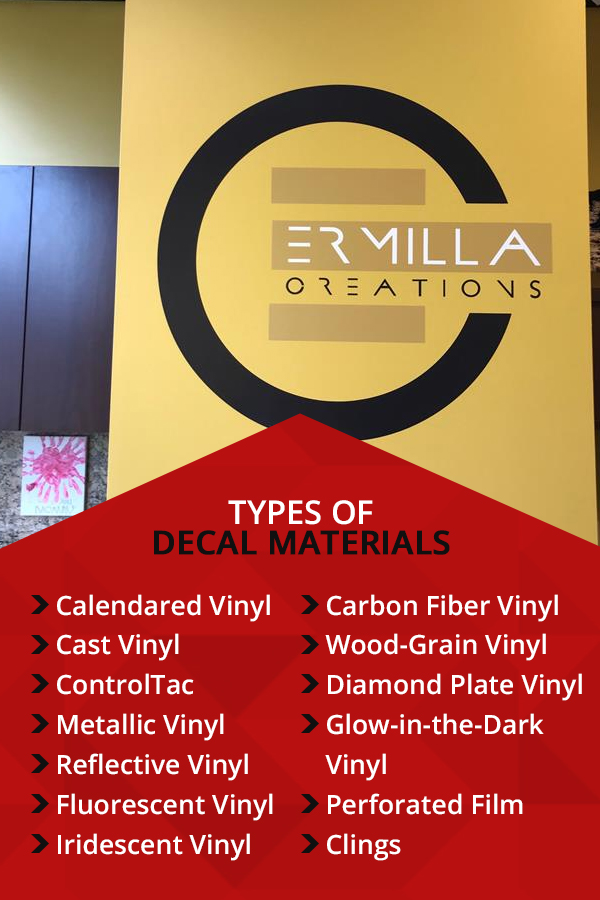 Types of Decal Materials