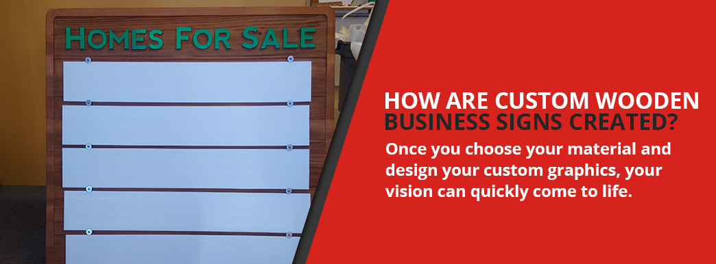 How Are Custom Wooden Business Signs Created?