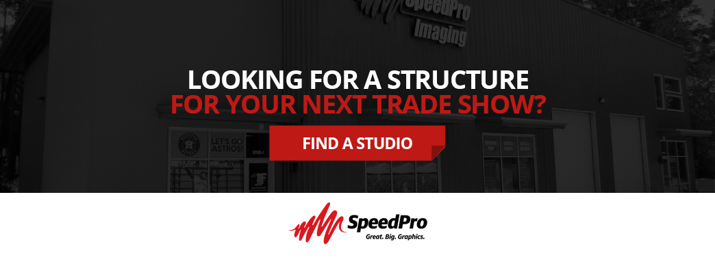 Find a SpeedPro studio for help with graphics for your next trade show.