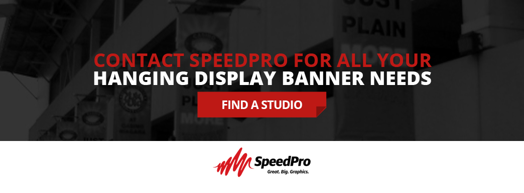 Contact SpeedPro for All Your Hanging Display Banner Needs