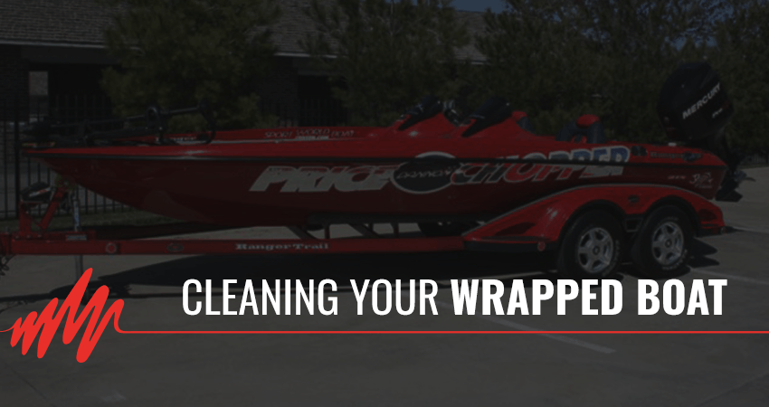 Cleaning your wrapped boat