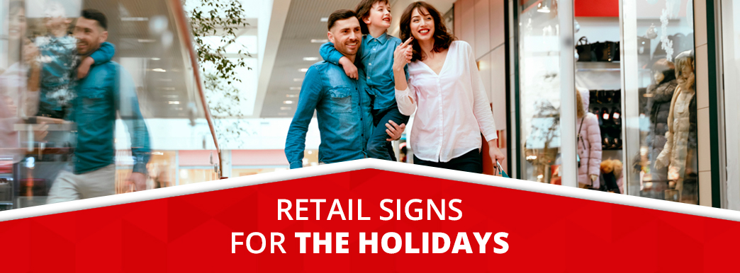 Retail Holiday Signs