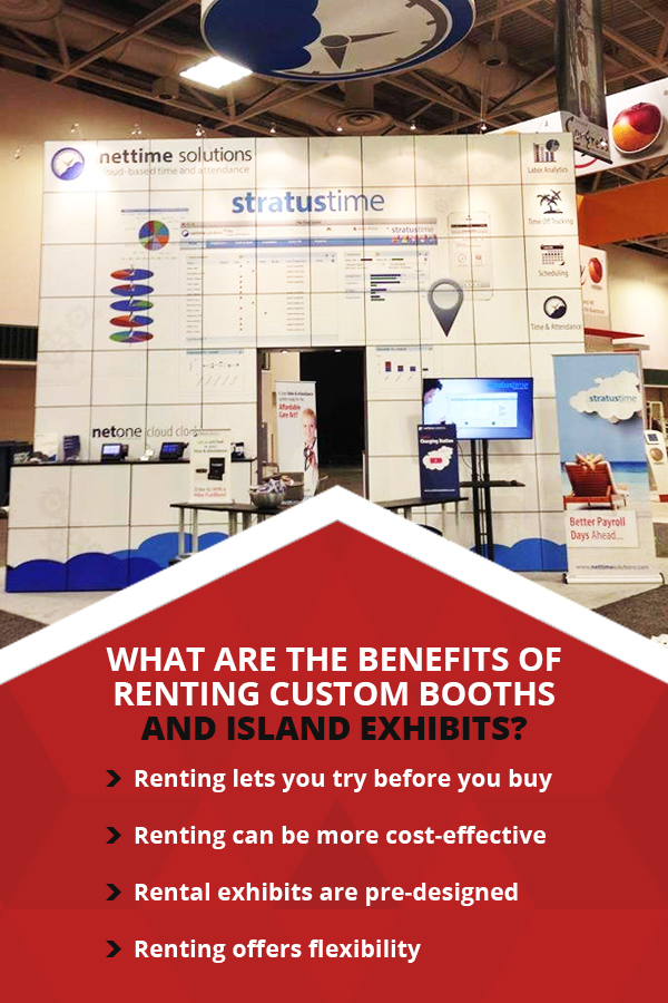 What are the Benefits of Renting Custom Booths and Island Exhibits?