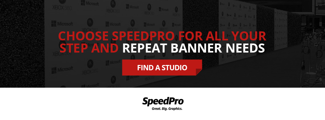 Choose SpeedPro for all your step and repeat banner needs