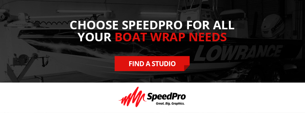 Choose SpeedPro for your next boat wrap.
