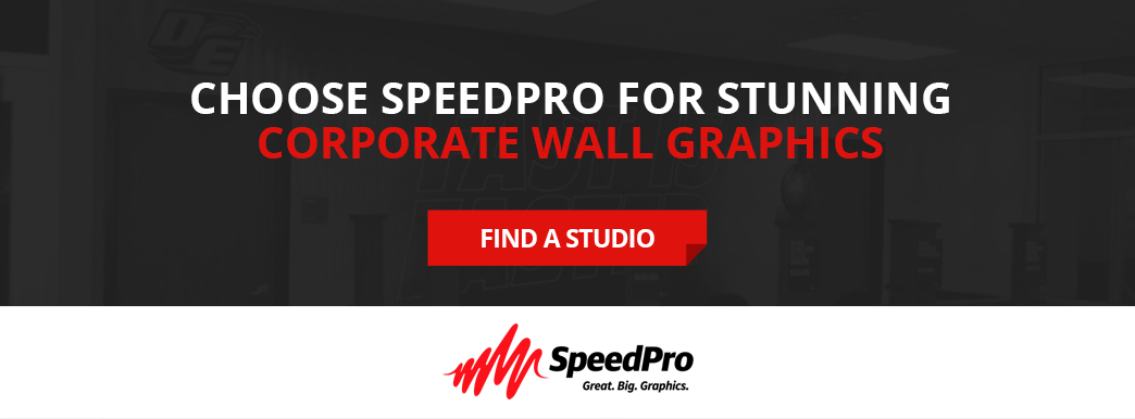 Choose SpeedPro for stunning corporate wall graphics.