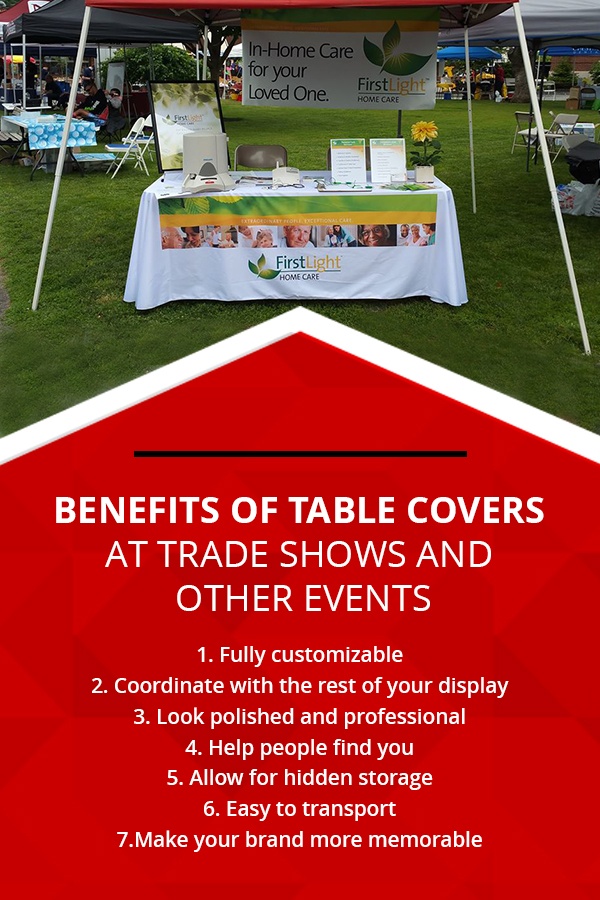 Benefits of Table Covers at Trade Shows and Other Events