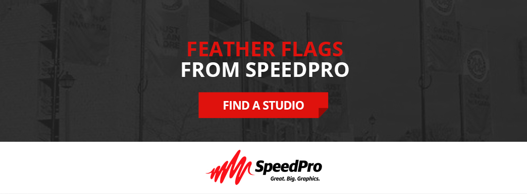 Feather Flags from SpeedPro. Find a Studio