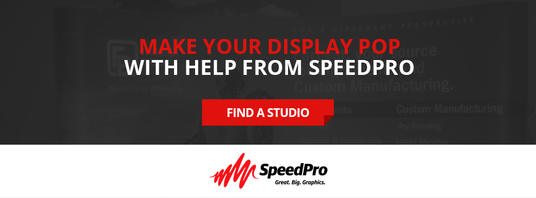 Find a SpeedPro studio to help design your POP display