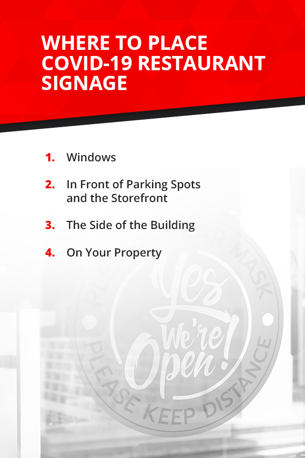 Where to Place COVID-19 Restaurant Signage [list]