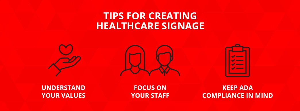 Tips for creating healthcare signage [list]