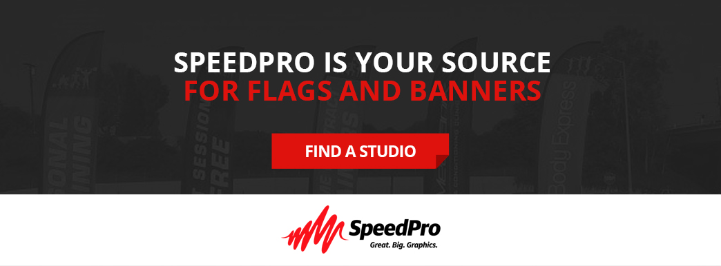 SpeedPro is your source for flags and banners, find a studio.
