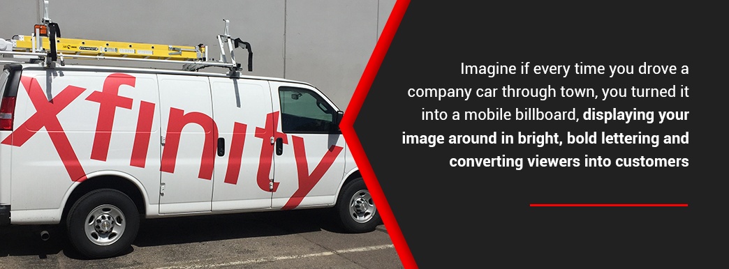 Imagine your company car as a mobile billboard.