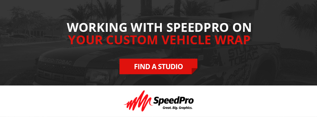 Work with SpeedPro on your custom vehicle wraps. Find a studio.