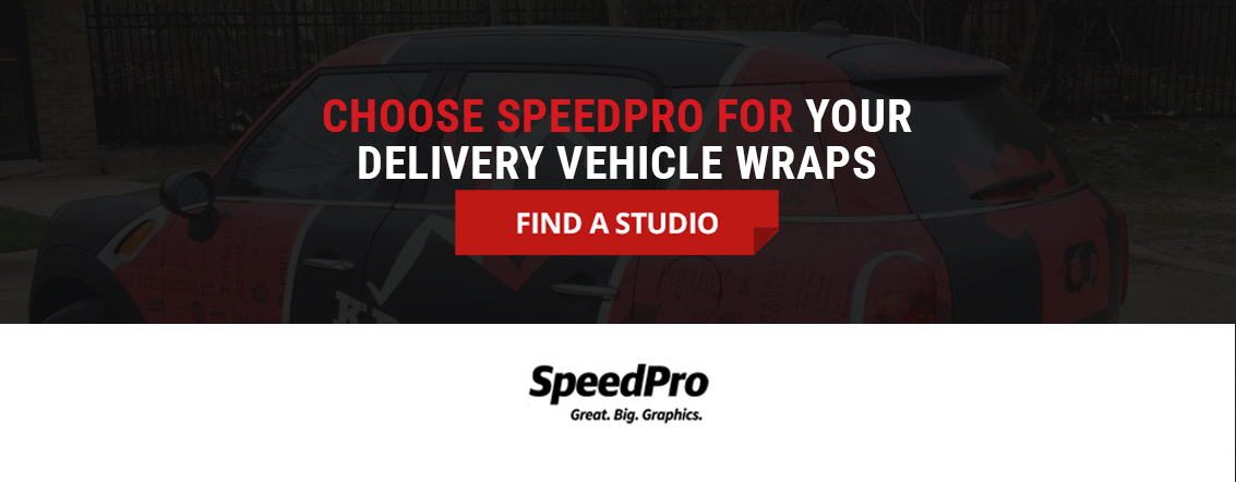 Choose SpeedPro for your delivery vehicle wraps.