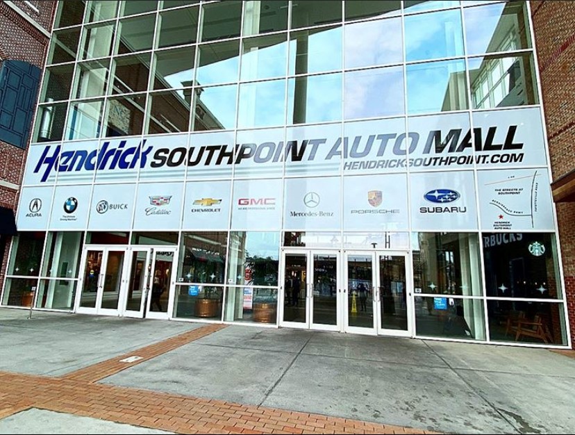 Hendrick Southpoint Auto Mall window graphics